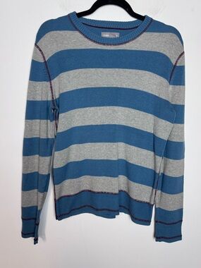 Standard cloth blue grey stripe sweater